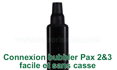 Connecteur bubbler en silicone 2 en 1 - 14 et 18mm pour vaporizer Pax 2 ou Pax 3