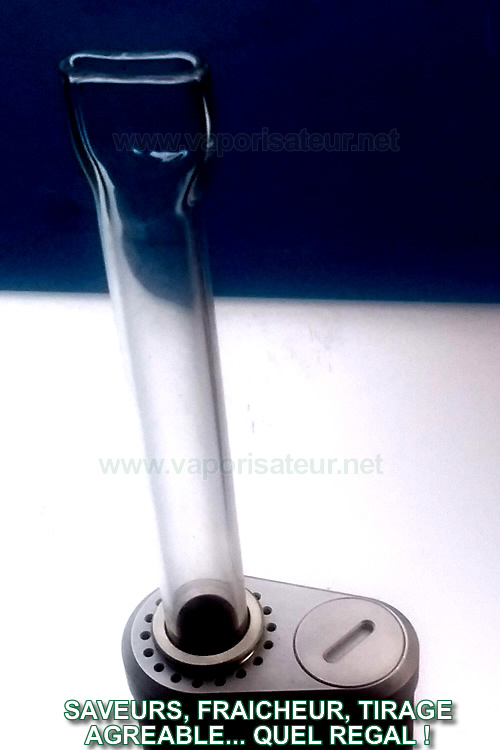 Embout très long XXL en verre Giant Stem pour vaporisateur portable TinyMight - stem refroidisseur de vapeur