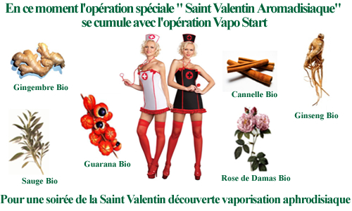 Offre découverte vaporisation aphrodisiaque spécial Saint Valentin